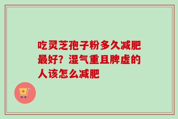 吃灵芝孢子粉多久减肥最好？湿气重且脾虚的人该怎么减肥