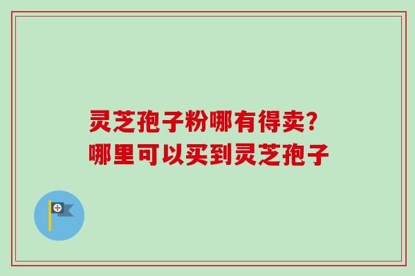 灵芝孢子粉哪有得卖?哪里可以买到灵芝孢子 灵芝孢子粉哪有得卖?哪里可以买到灵芝孢子