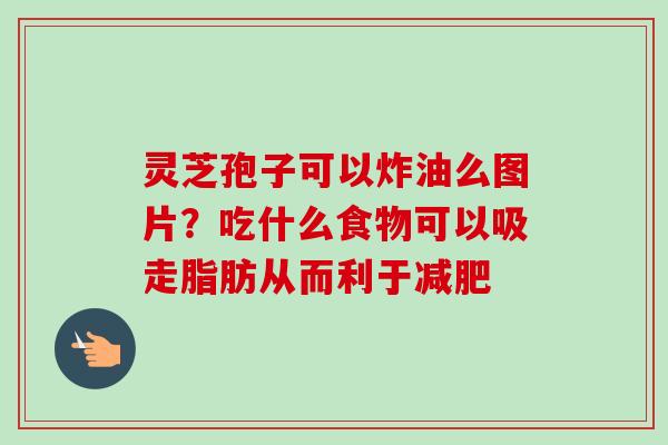 灵芝孢子可以炸油么图片？吃什么食物可以吸走脂肪从而利于减肥