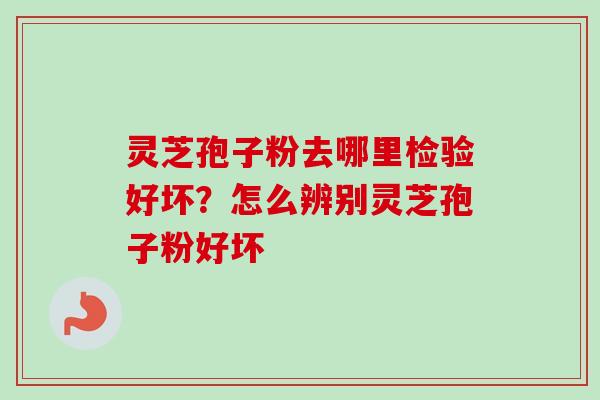 灵芝孢子粉去哪里检验好坏？怎么辨别灵芝孢子粉好坏