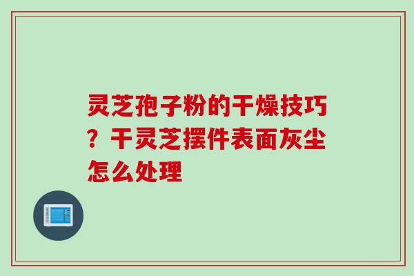 灵芝孢子粉的干燥技巧？干灵芝摆件表面灰尘怎么处理