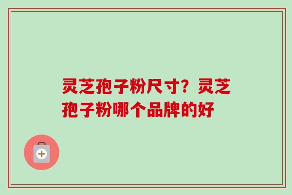 灵芝孢子粉尺寸？灵芝孢子粉哪个品牌的好
