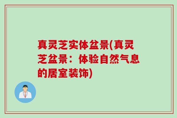 真灵芝实体盆景(真灵芝盆景:体验自然气息的居室装饰) 真灵芝实体盆景(真灵芝盆景:体验自然气息的居室装饰)