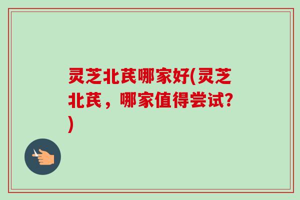 灵芝北芪哪家好(灵芝北芪，哪家值得尝试？)