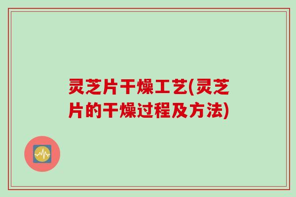 灵芝片干燥工艺(灵芝片的干燥过程及方法)