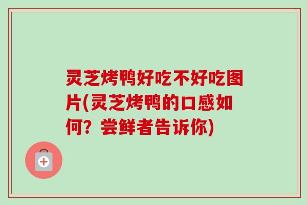 灵芝烤鸭好吃不好吃图片(灵芝烤鸭的口感如何？尝鲜者告诉你)