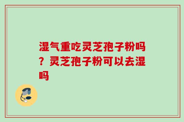 湿气重吃灵芝孢子粉吗？灵芝孢子粉可以去湿吗