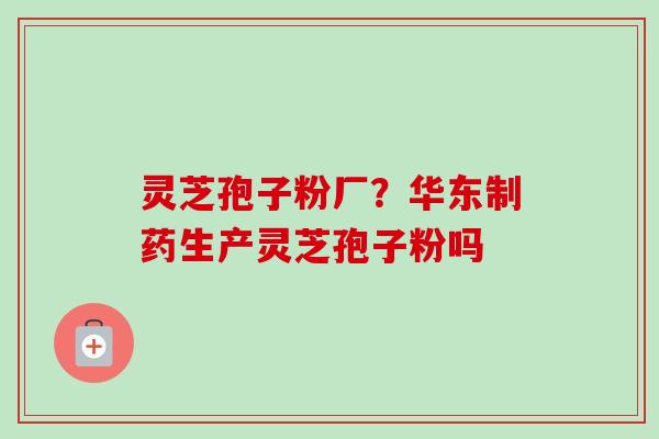 灵芝孢子粉厂？华东制药生产灵芝孢子粉吗