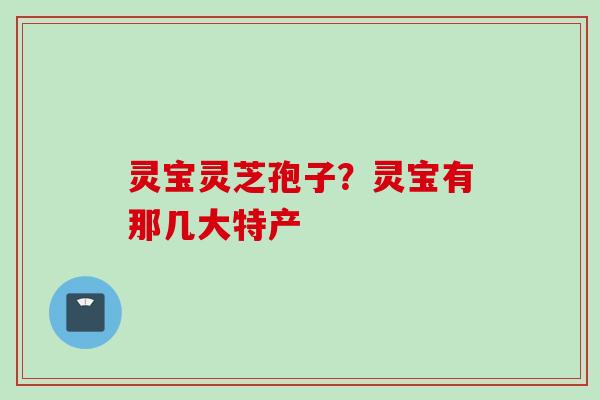 灵宝灵芝孢子？灵宝有那几大特产