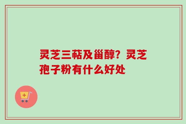 灵芝三萜及甾醇？灵芝孢子粉有什么好处