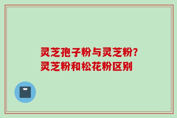 灵芝孢子粉与灵芝粉?灵芝粉和松花粉区别 灵芝孢子粉与灵芝粉?灵芝粉和松花粉区别