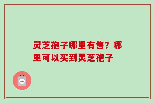 灵芝孢子哪里有售？哪里可以买到灵芝孢子