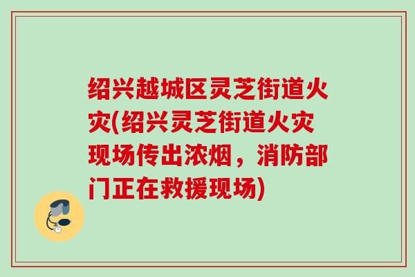 绍兴越城区灵芝街道火灾(绍兴灵芝街道火灾现场传出浓烟，消防部门正在救援现场)