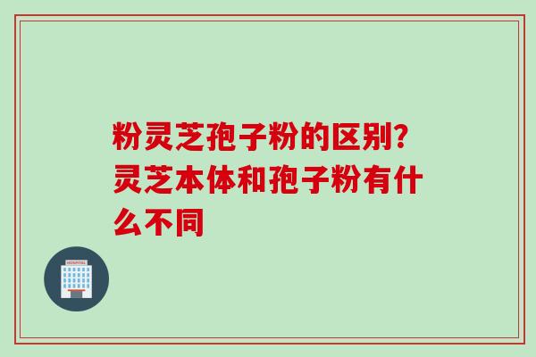 粉灵芝孢子粉的区别？灵芝本体和孢子粉有什么不同
