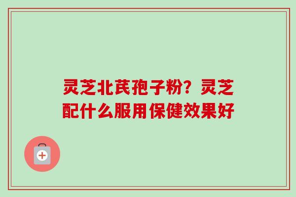 灵芝北芪孢子粉？灵芝配什么服用保健效果好
