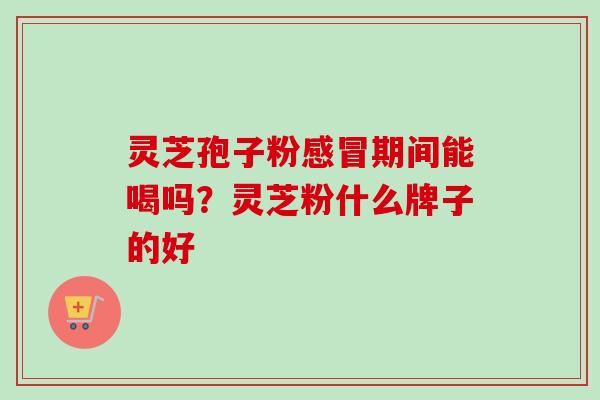 灵芝孢子粉感冒期间能喝吗？灵芝粉什么牌子的好
