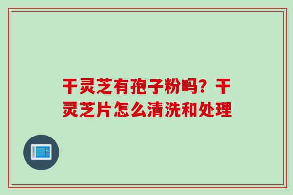 干灵芝有孢子粉吗？干灵芝片怎么清洗和处理