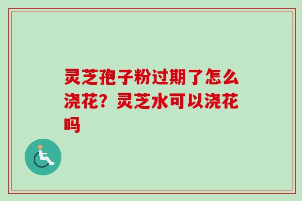 灵芝孢子粉过期了怎么浇花？灵芝水可以浇花吗