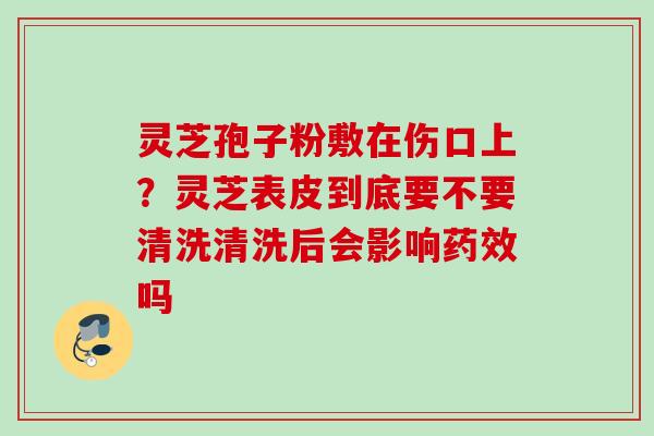 灵芝孢子粉敷在伤口上？灵芝表皮到底要不要清洗清洗后会影响药效吗