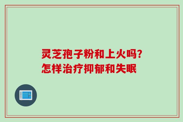 灵芝孢子粉和上火吗？怎样治疗抑郁和失眠