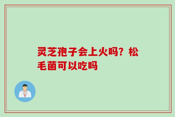 灵芝孢子会上火吗？松毛菌可以吃吗