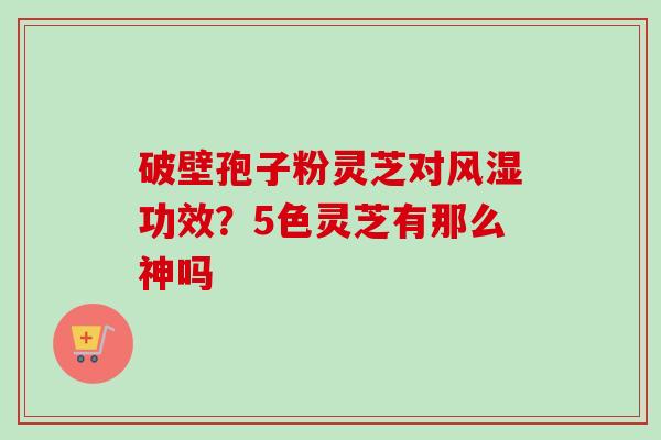 破壁孢子粉灵芝对风湿功效？5色灵芝有那么神吗