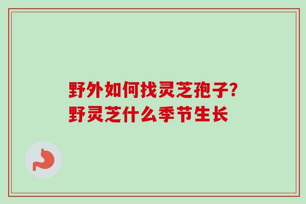 野外如何找灵芝孢子?野灵芝什么季节生长 野外如何找灵芝孢子?野灵芝什么季节生长