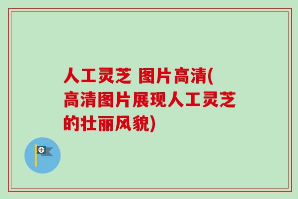 人工灵芝 图片高清(高清图片展现人工灵芝的壮丽风貌)