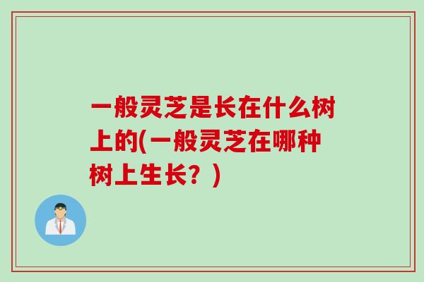 一般灵芝是长在什么树上的(一般灵芝在哪种树上生长？)