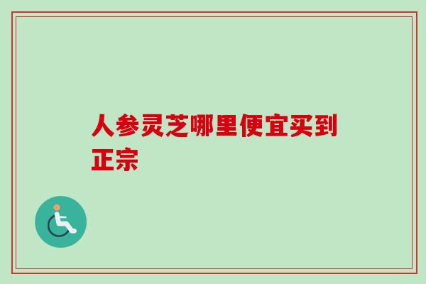 人参灵芝哪里便宜买到正宗