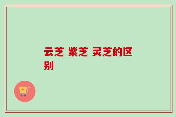 云芝 紫芝 灵芝的区别