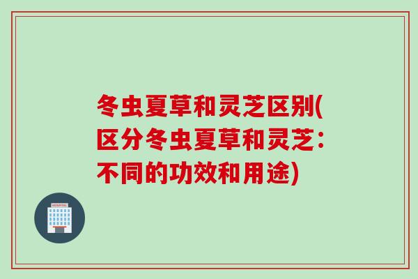 冬虫夏草和灵芝区别(区分冬虫夏草和灵芝：不同的功效和用途)
