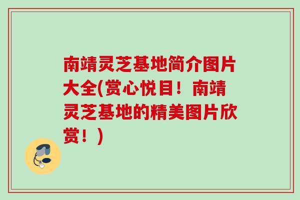 南靖灵芝基地简介图片大全(赏心悦目！南靖灵芝基地的精美图片欣赏！)