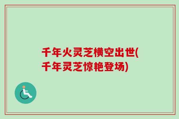 千年火灵芝横空出世(千年灵芝惊艳登场)