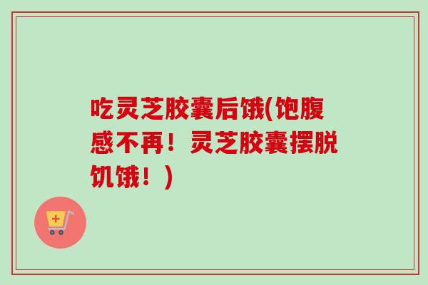 吃灵芝胶囊后饿(饱腹感不再！灵芝胶囊摆脱饥饿！)