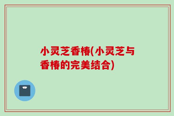 小灵芝香椿(小灵芝与香椿的完美结合)