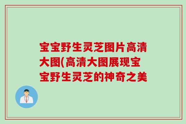 宝宝野生灵芝图片高清大图(高清大图展现宝宝野生灵芝的神奇之美 宝宝野生灵芝图片高清大图(高清大图展现宝宝野生灵芝的神奇之美