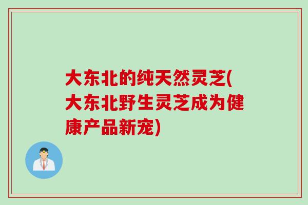 大东北的纯天然灵芝(大东北野生灵芝成为健康产品新宠)