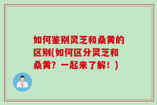 如何鉴别灵芝和桑黄的区别(如何区分灵芝和桑黄？一起来了解！)