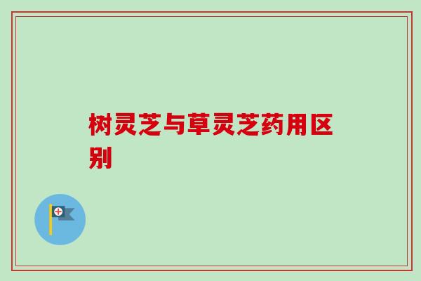 树灵芝与草灵芝药用区别