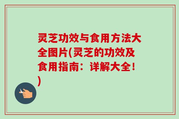 灵芝功效与食用方法大全图片(灵芝的功效及食用指南：详解大全！)