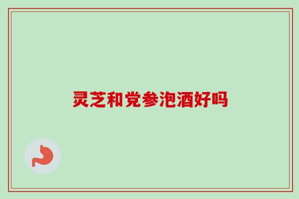灵芝和党参泡酒好吗