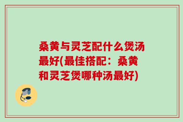桑黄与灵芝配什么煲汤最好(最佳搭配：桑黄和灵芝煲哪种汤最好)