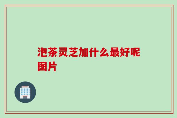 泡茶灵芝加什么最好呢图片
