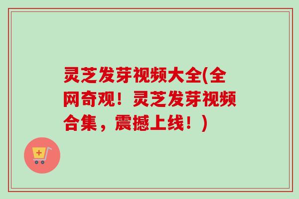 灵芝发芽视频大全(全网奇观！灵芝发芽视频合集，震撼上线！)
