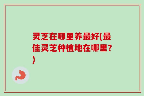 灵芝在哪里养最好(最佳灵芝种植地在哪里？)