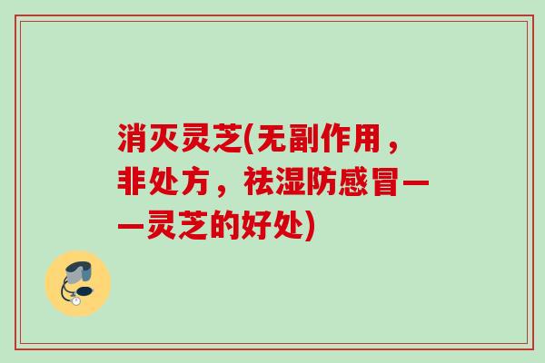 消灭灵芝(无副作用，非处方，祛湿防感冒——灵芝的好处)