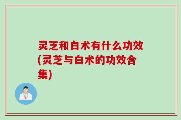 灵芝和白术有什么功效(灵芝与白术的功效合集)