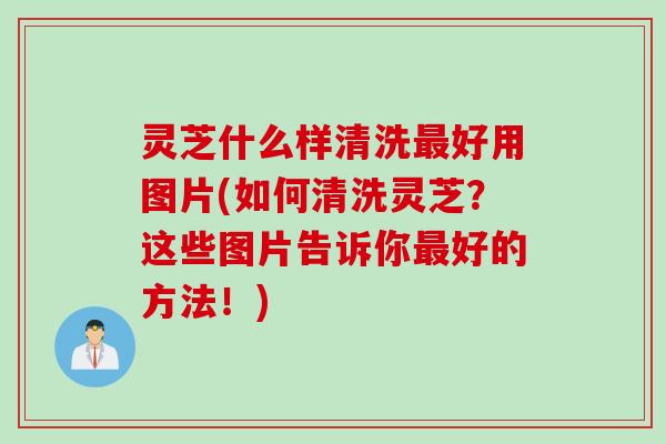 灵芝什么样清洗好用图片(如何清洗灵芝?这些图片告诉你好的方法!) 灵芝什么样清洗好用图片(如何清洗灵芝?这些图片告诉你好的方法!)