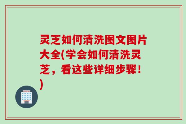 灵芝如何清洗图文图片大全(学会如何清洗灵芝，看这些详细步骤！)